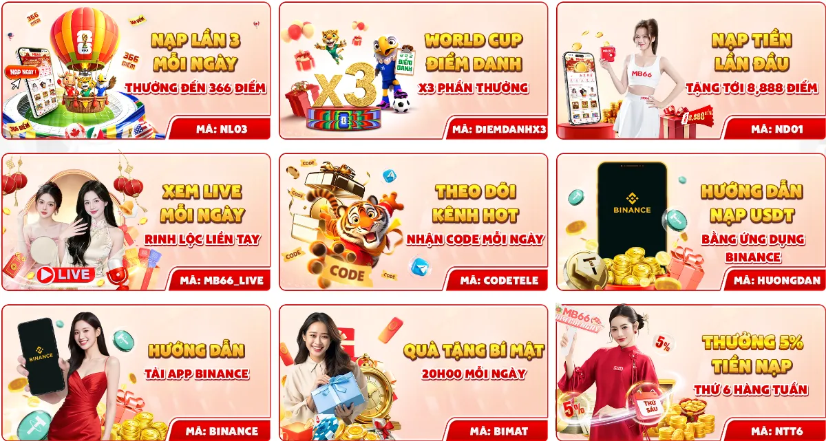 Giới thiệu khuyến mãi tại mb66